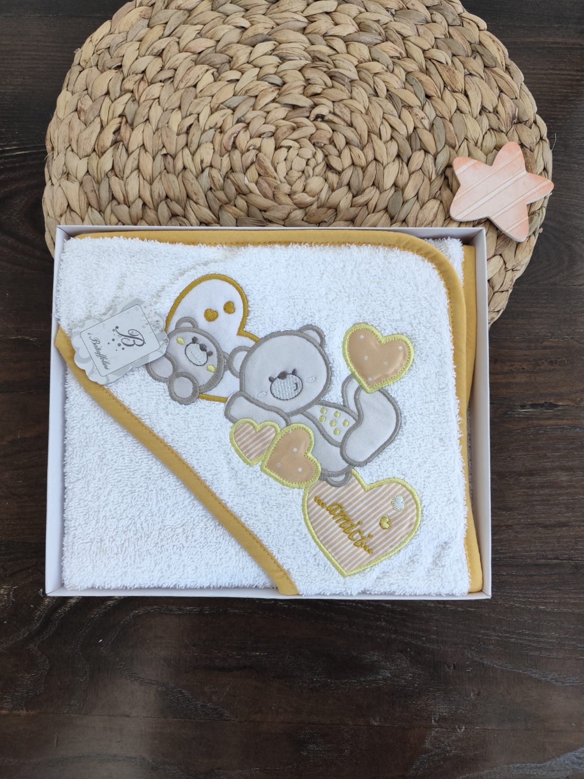 Accappatoio unisex in spugna a triangolo