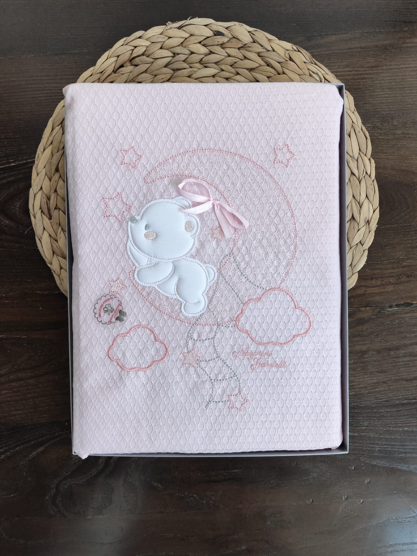 Copertina Lettino neonata in piquet