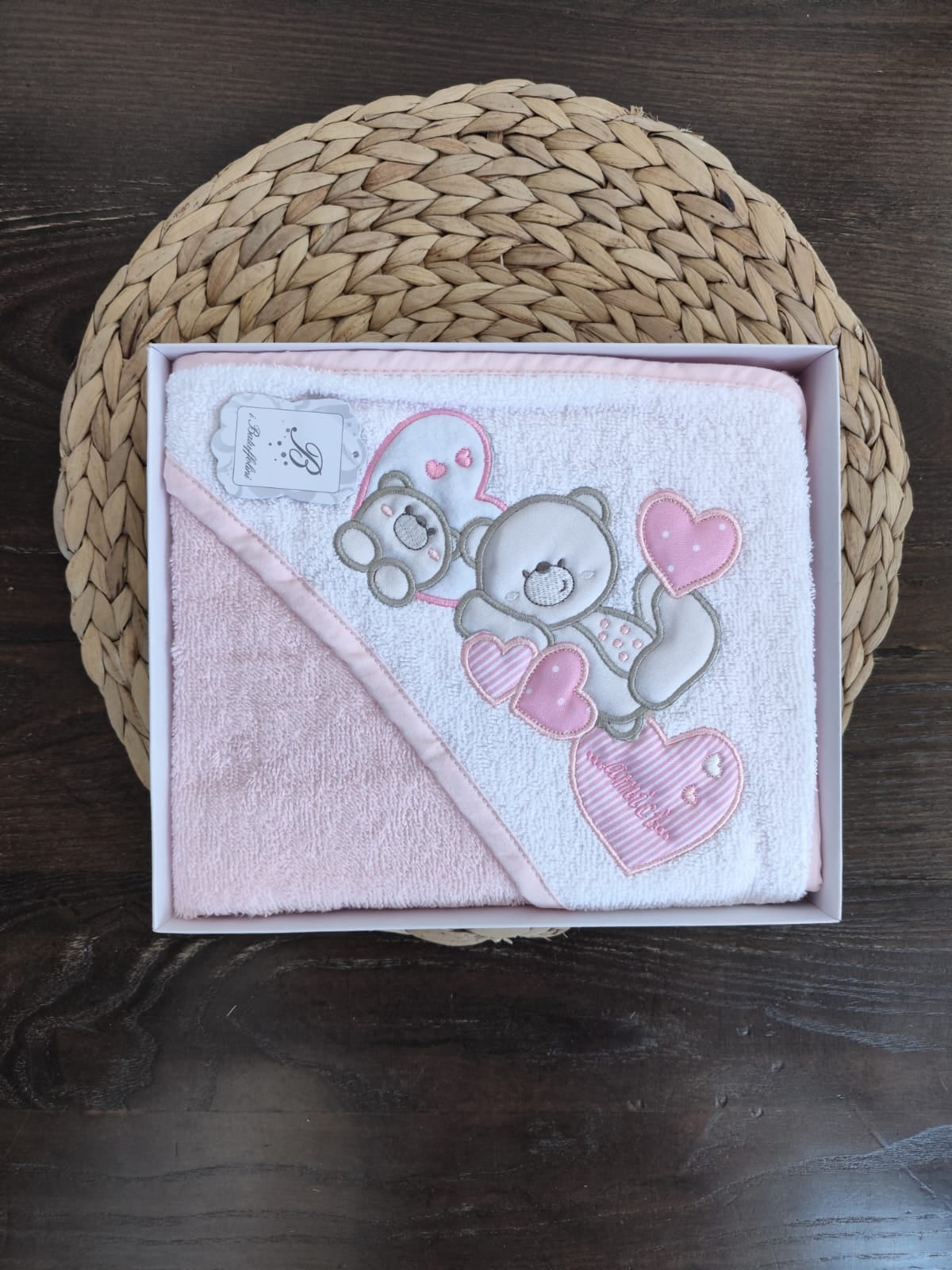 Accappatoio neonata in spugna