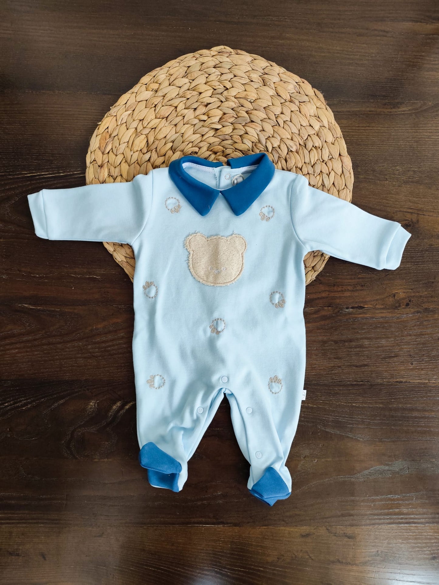 tutina in Caldo Cotone orsetto celeste