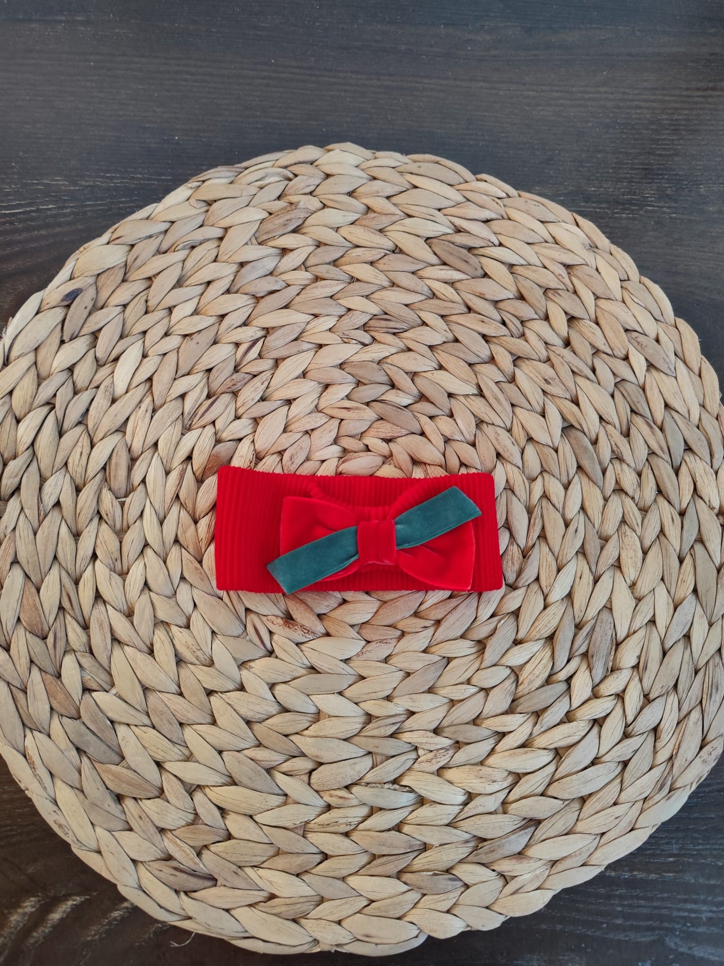 fascia per capelli natalizia