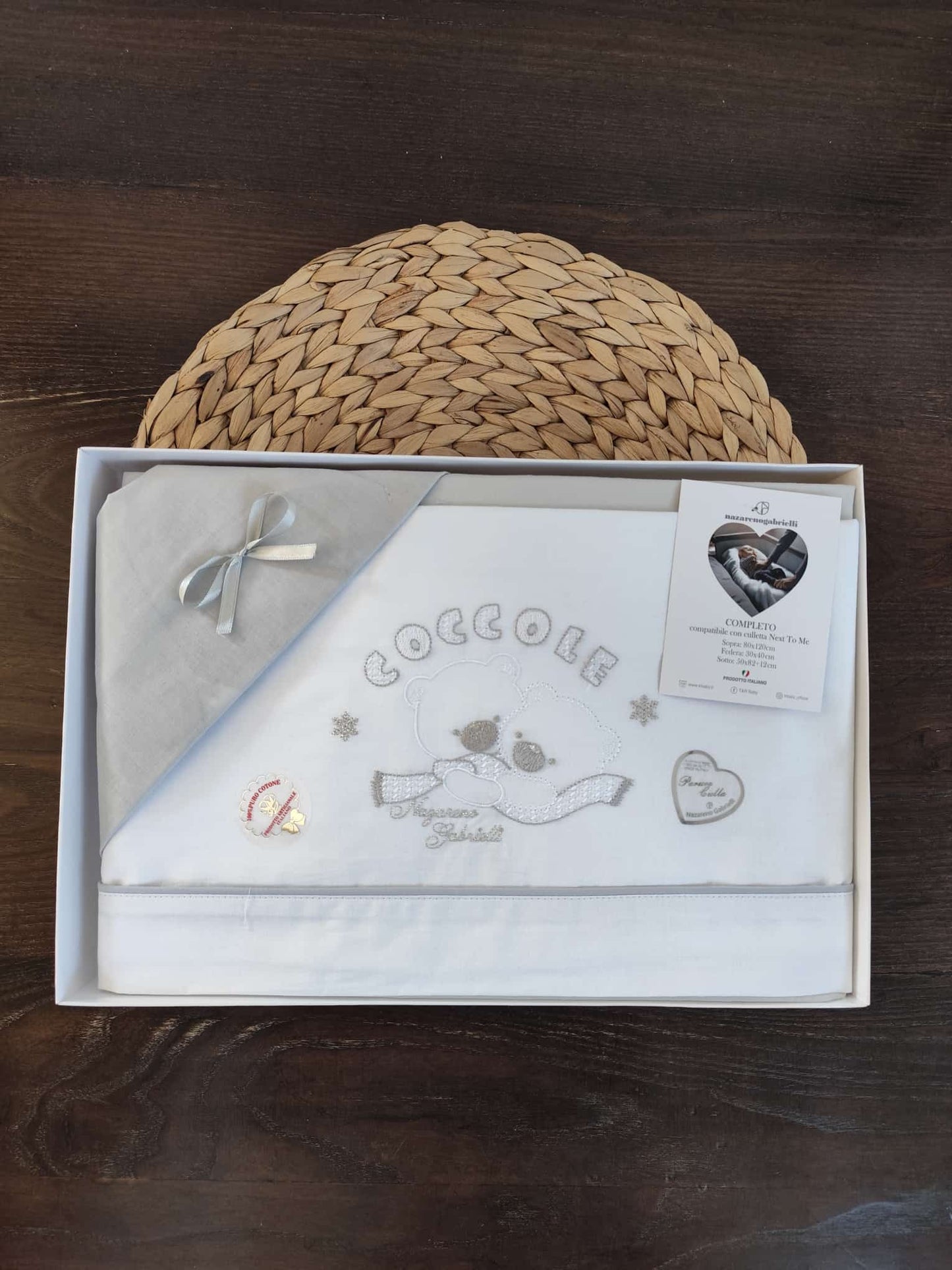 Completo culla neutro next to me in cotone