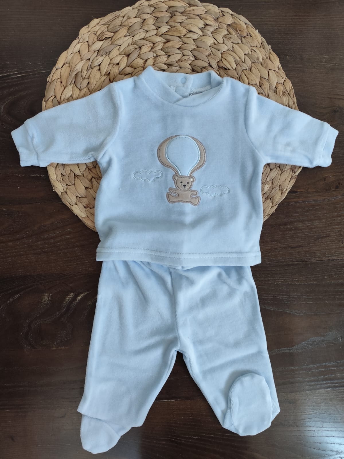 completino in ciniglia preziosini cielo