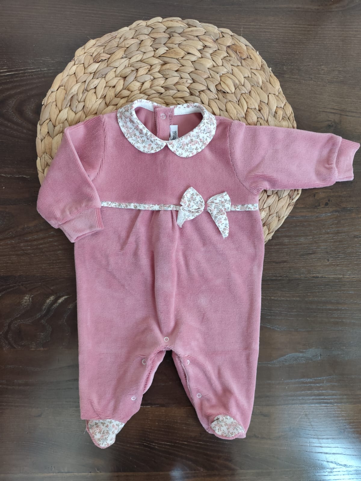 tutina in ciniglia rosa antico