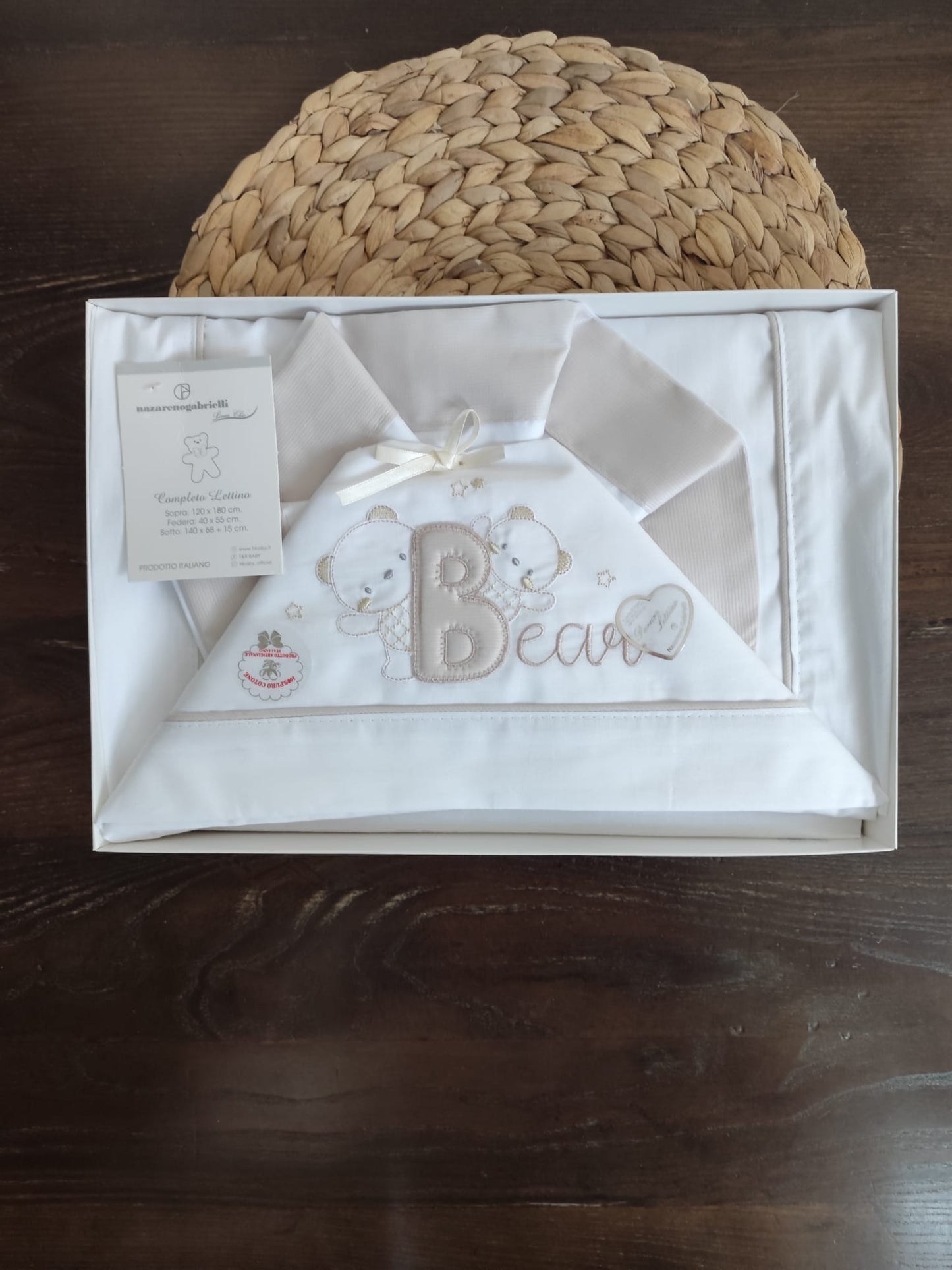 Completo Lettino Bear in cotone unisex