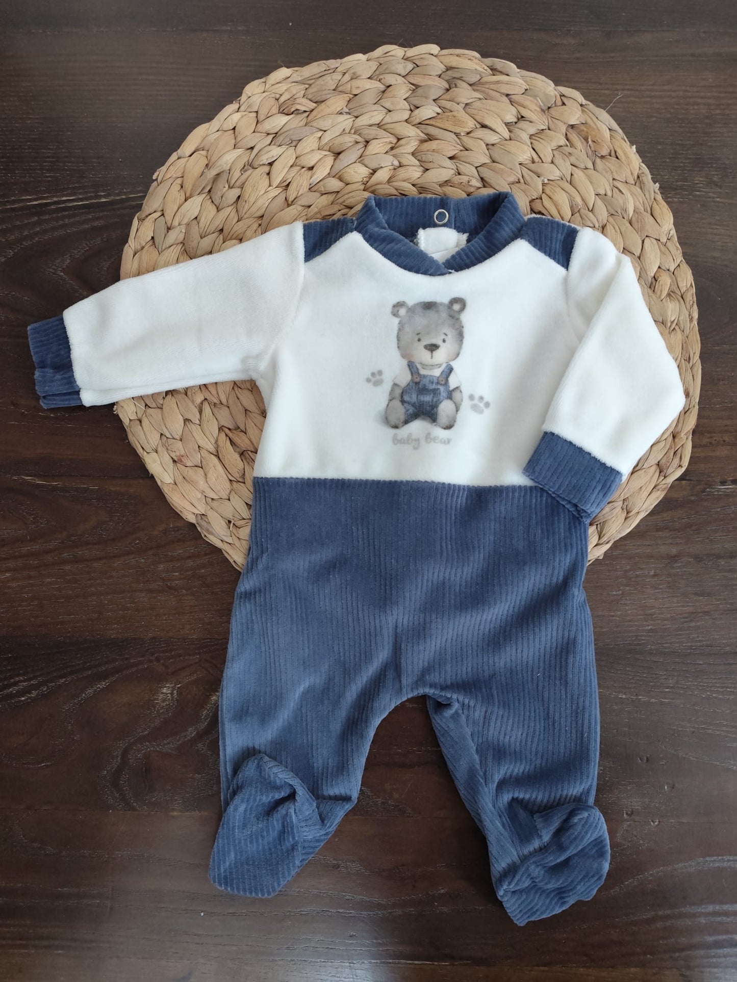 Tutina in Ciniglia orsetto blu