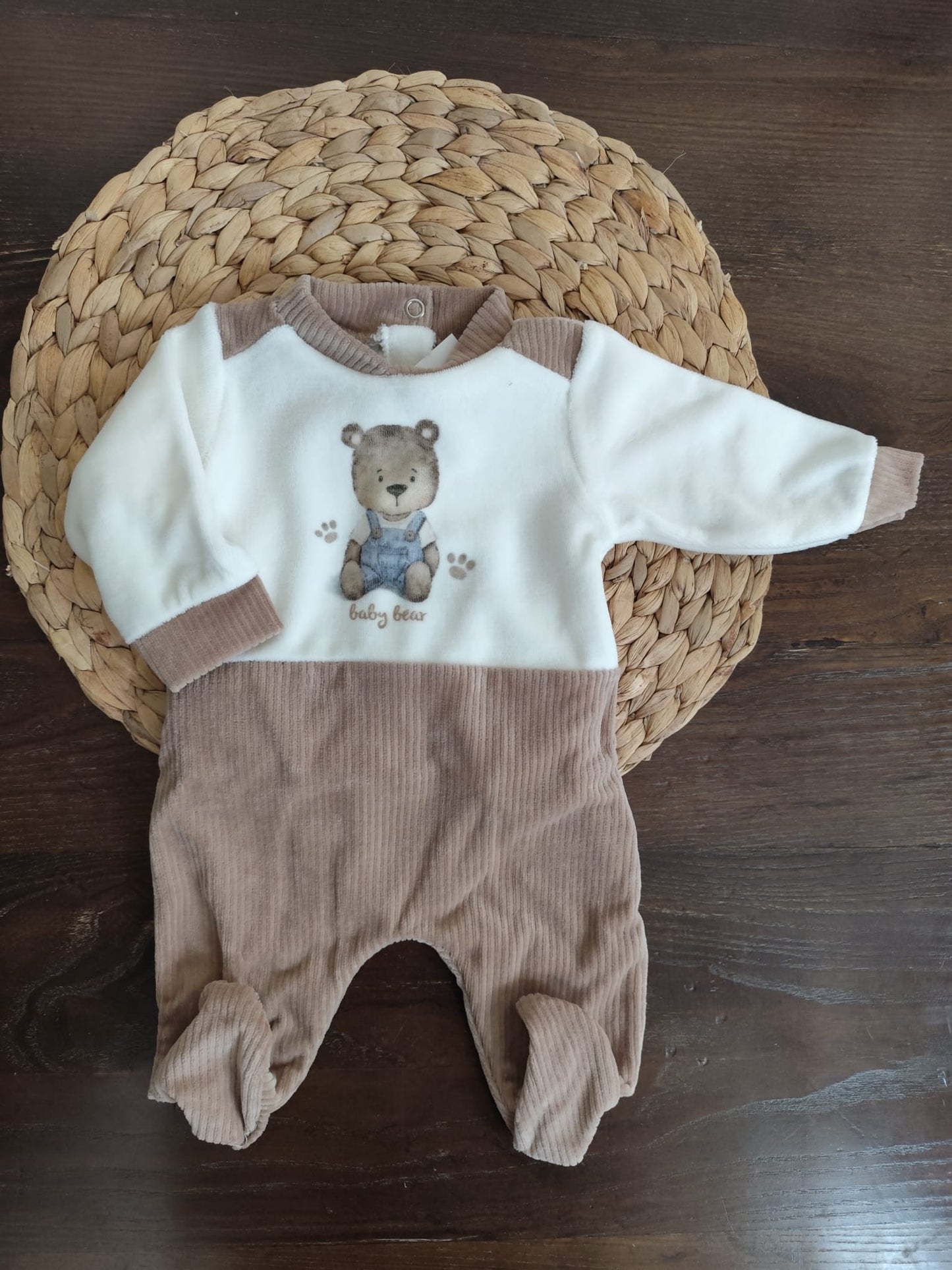 Tutina in Ciniglia orsetto tortora