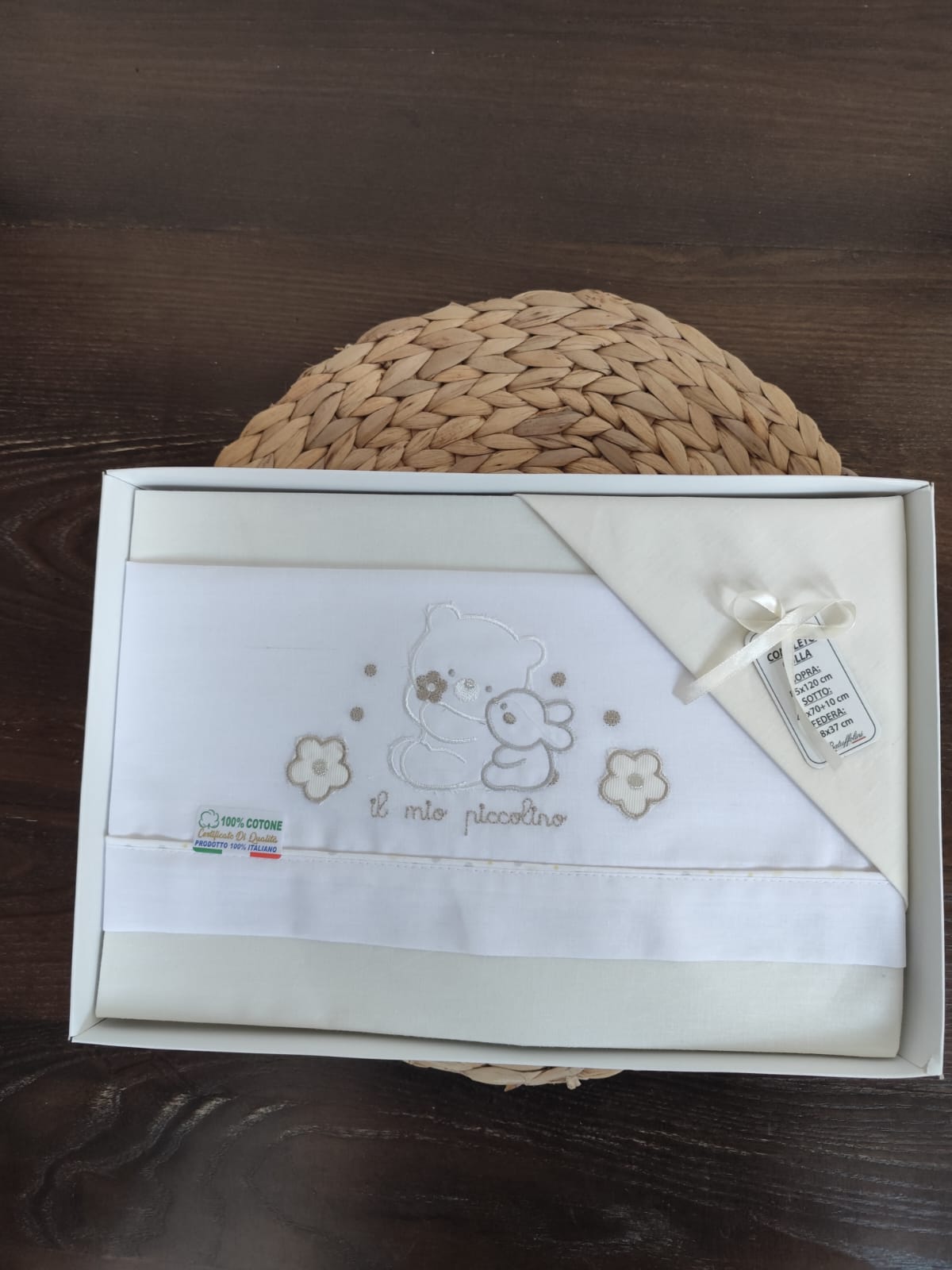 Completo culla Neutro in cotone