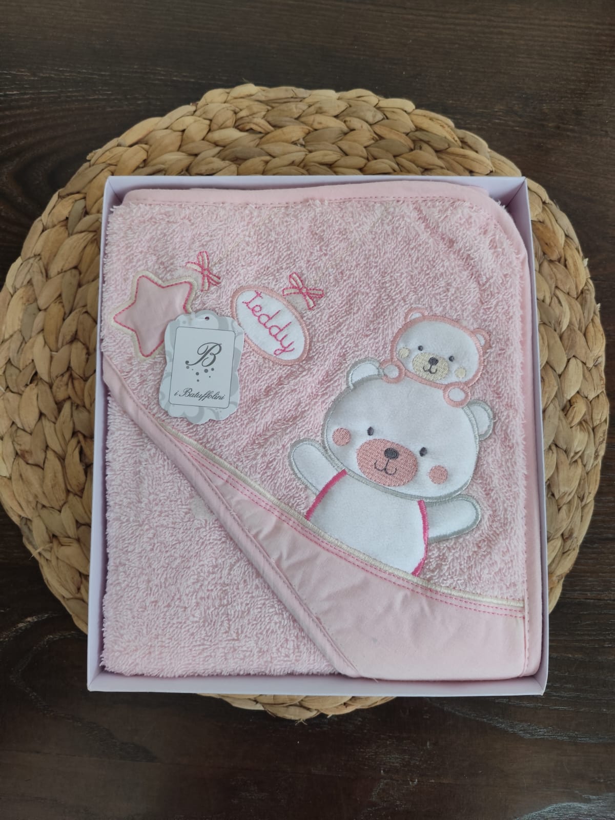 Accappatoio neonata in spugna