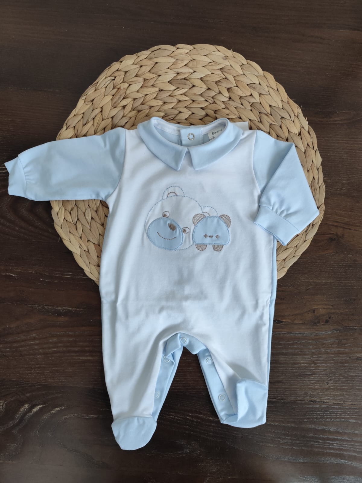 Tutina in cotone neonato birillini