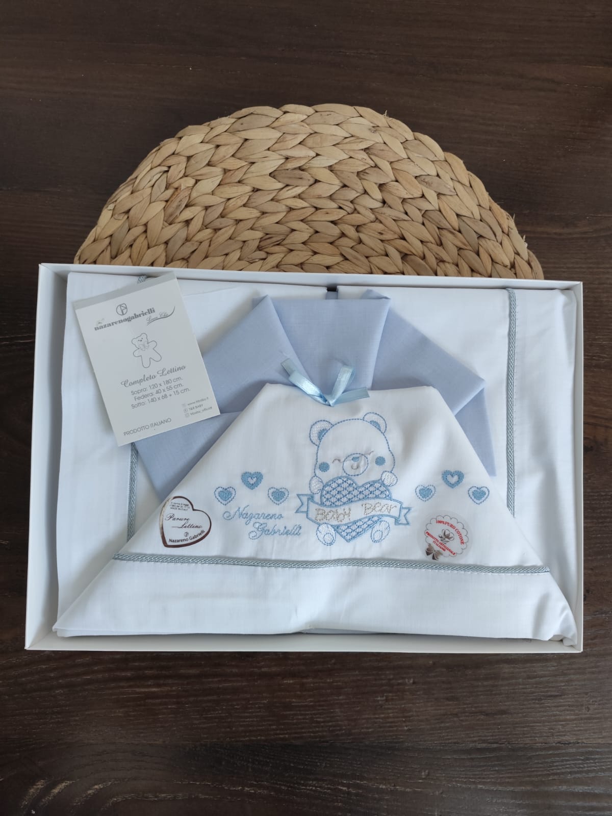 Completo Lettino in cotone