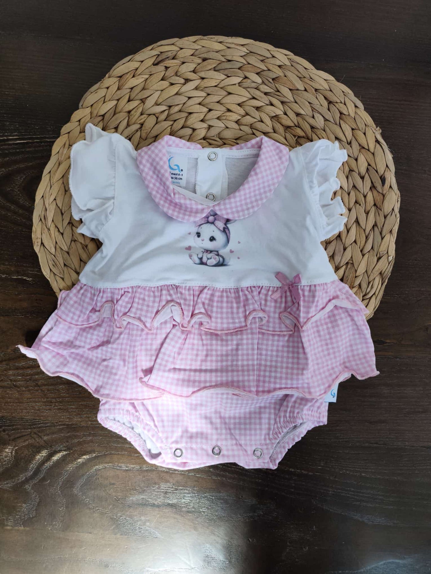 pagliaccetto bimba cotone jersey rosa