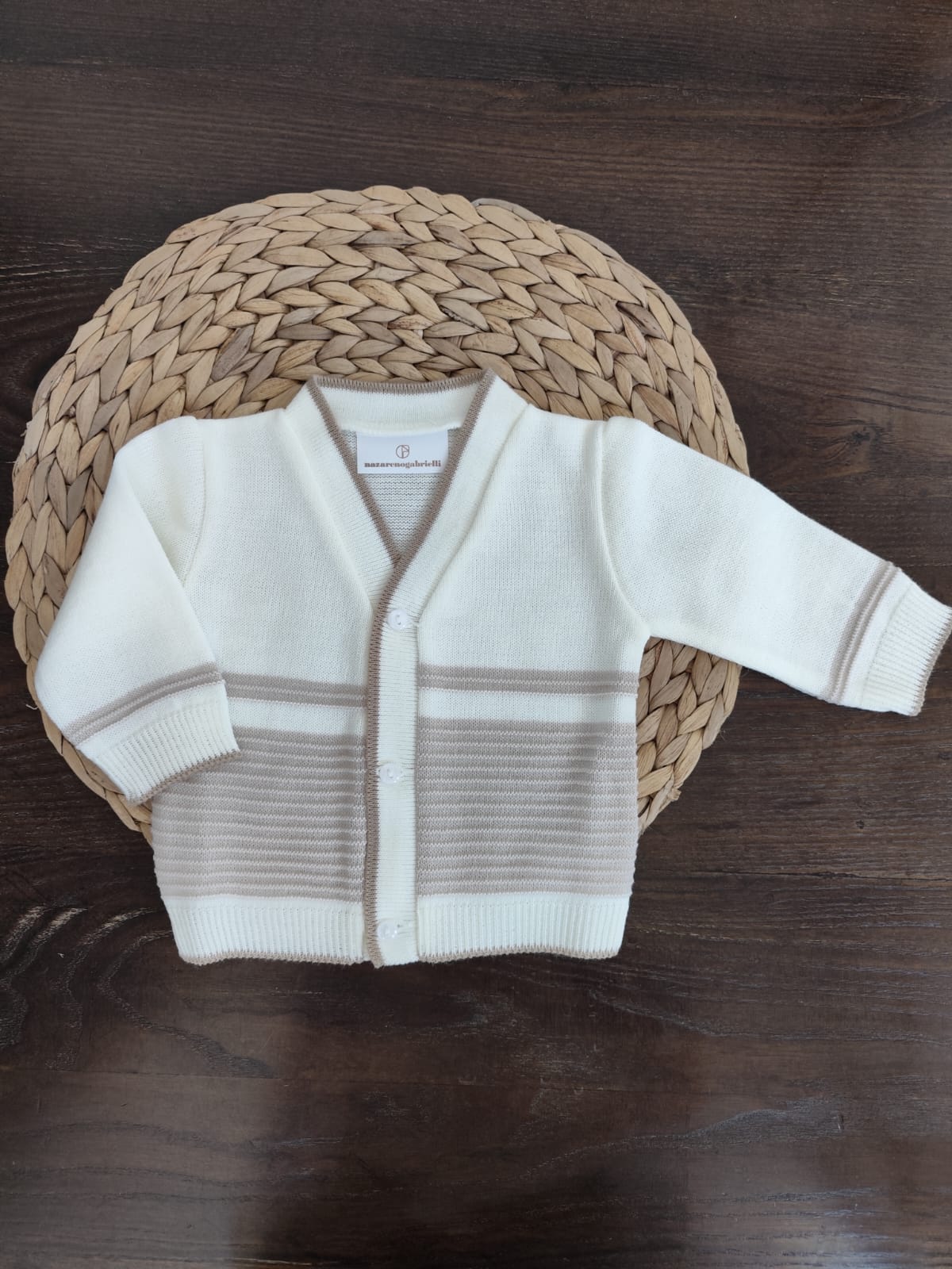 Cardigan in misto lana neonato neutro