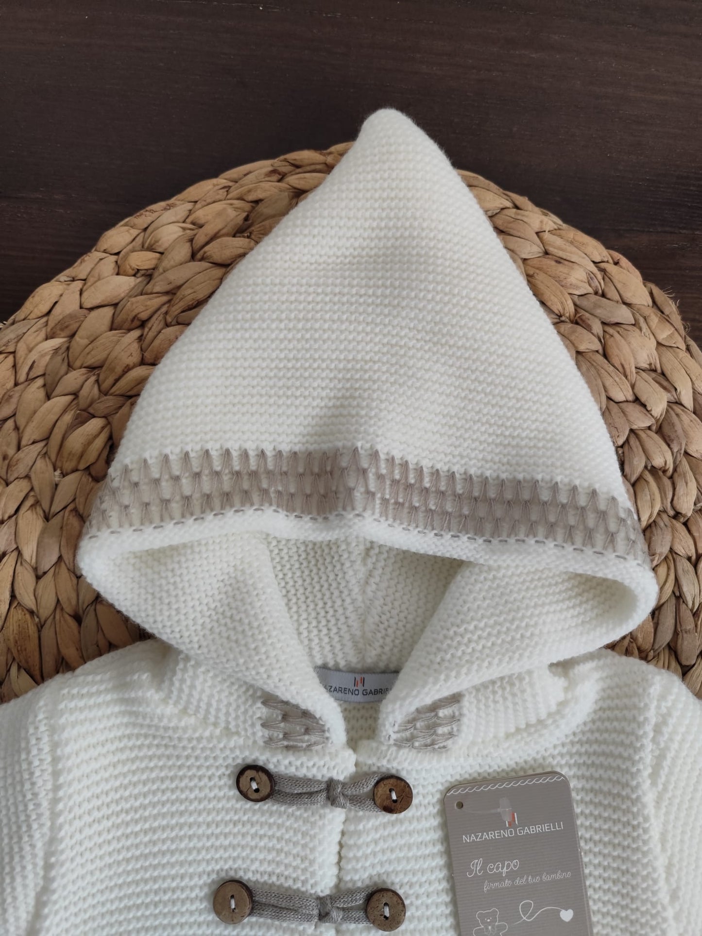 cappottino con alamari smacchinato in lana