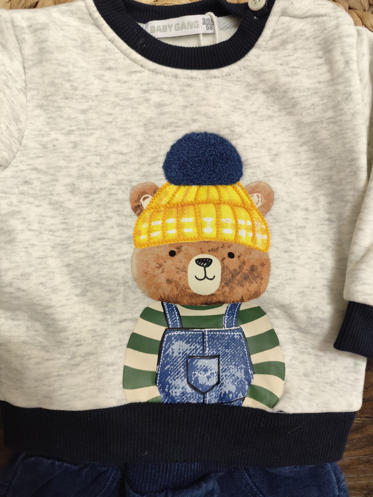 completo neonato invernale con jeans