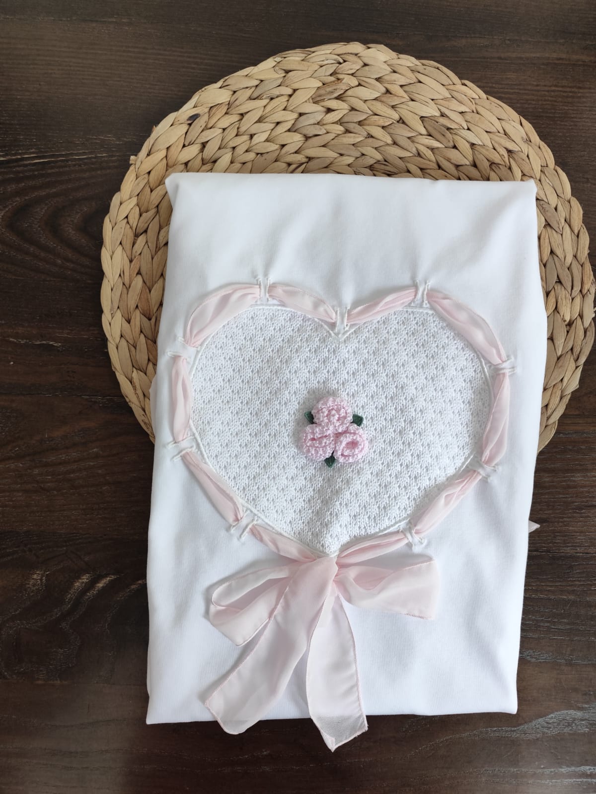 Coordinato nascita Bloom in filo di cotone e Jersey con completino