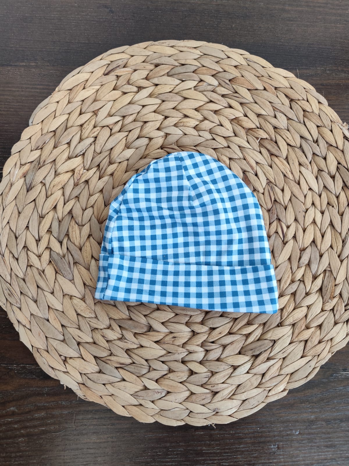 Coordinato nascita in cotone "Draghetto blu"