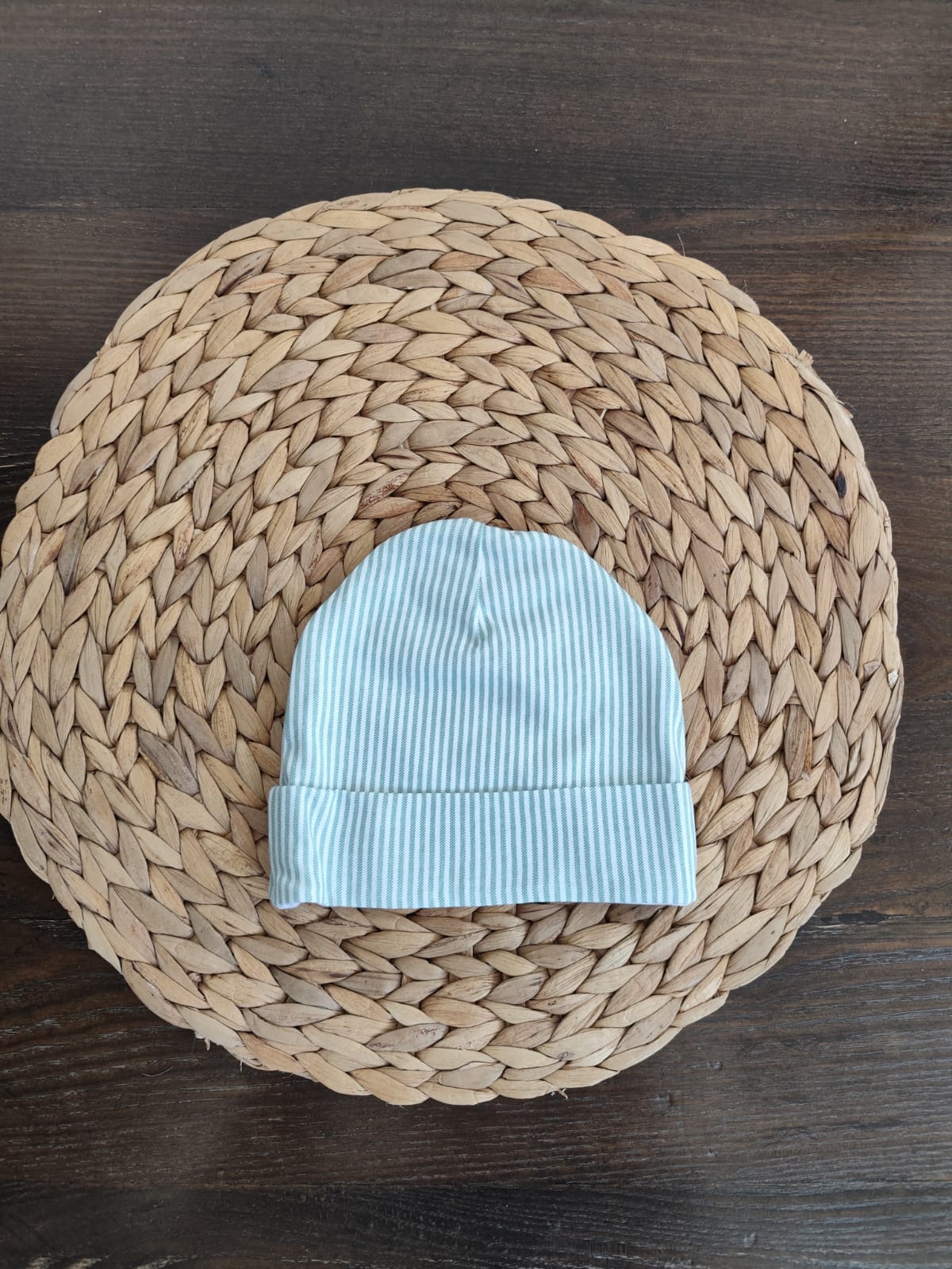 Coordinato nascita in cotone "tenera piccola farfallina" verde