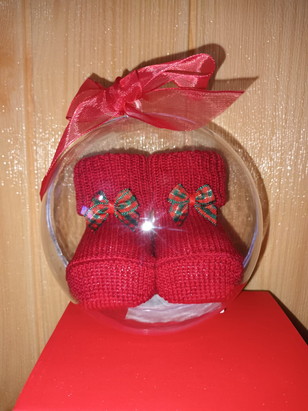 scarpine neonato natalizie