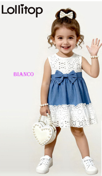 vestina jeans neonata lollitop baby in pizzo
