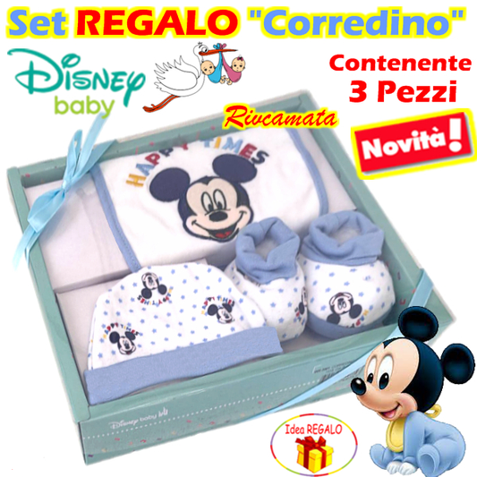 Set Regalo Topolino/_Minnie 3 Pezzi