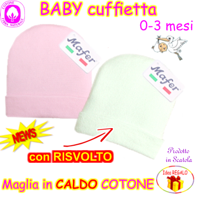 Cappellini Neonato/Neonata Caldo Cotone