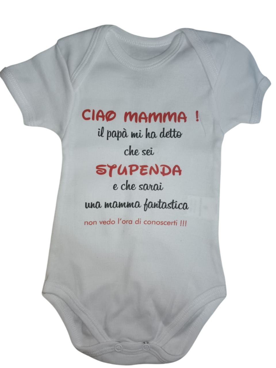 body personalizzato per Mamma