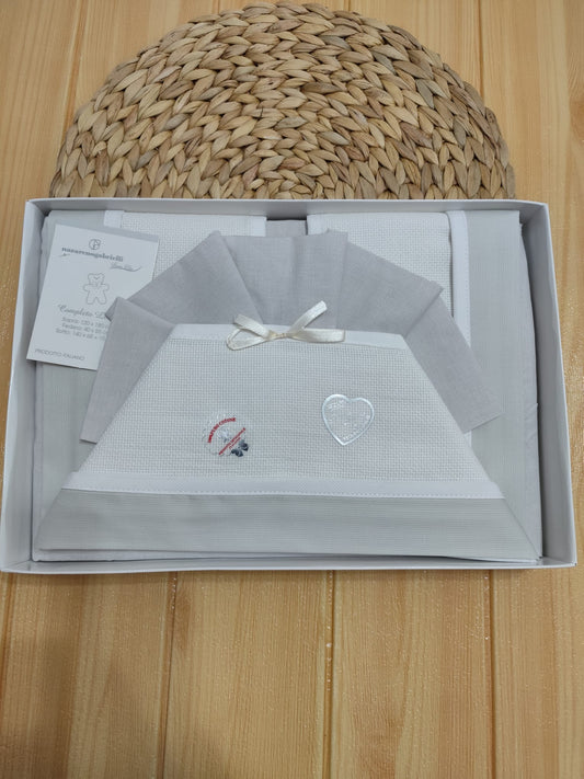 lenzuoline da ricamo lettino unisex