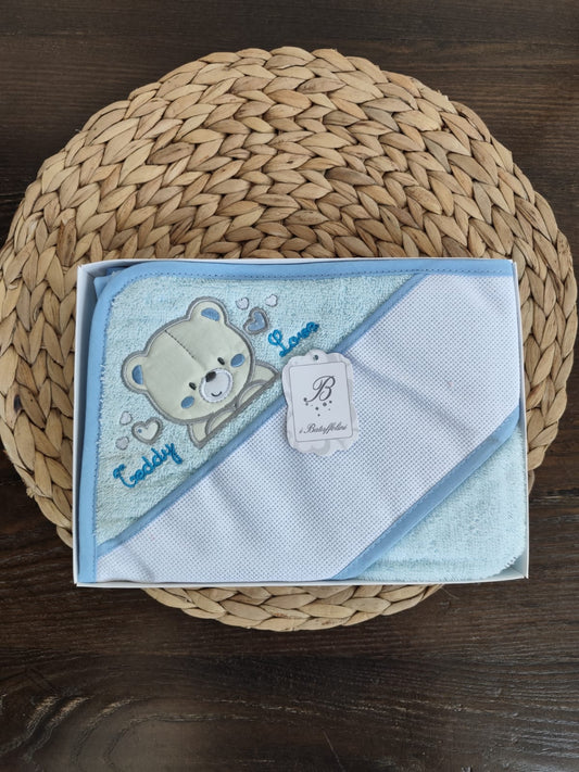 Accappatoio da ricamo neonato