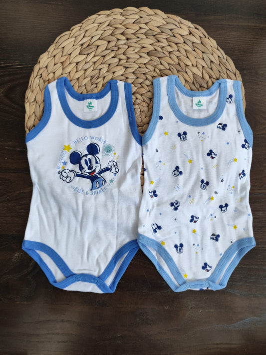 Body in cotone giro manica maschietto disney
