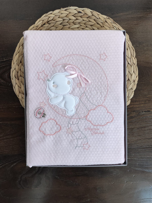 Copertina Lettino neonata in piquet