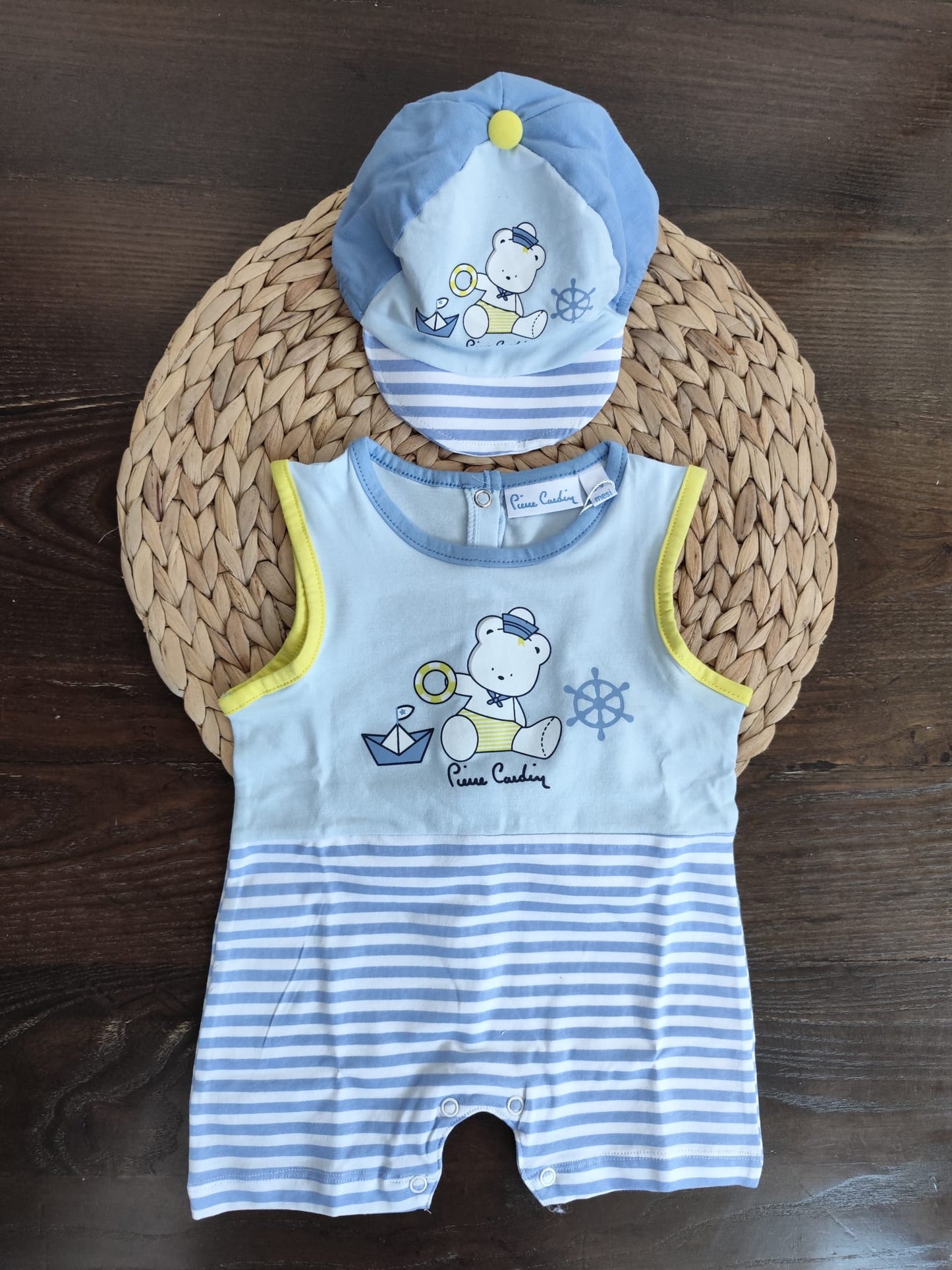 pagliaccetto con cappellino abbinato "Marinaretto"