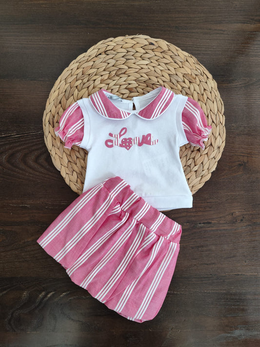 completino in cotone neonata dolce luna