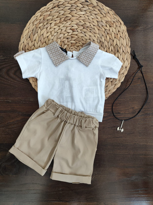 completo bambino in cotone Tema Never Stop