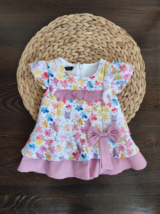 vestina in lino " Incanto Fiorito"