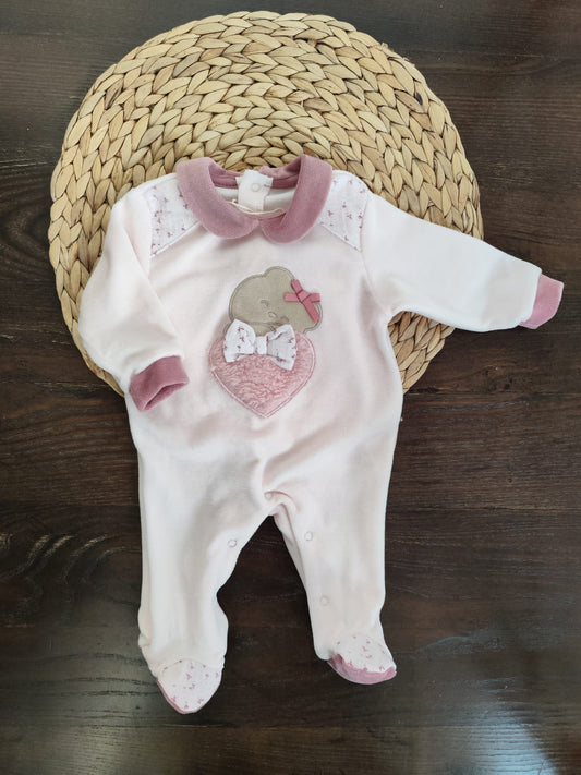 tutina in ciniglia neonata "orsetta dolci sogni"