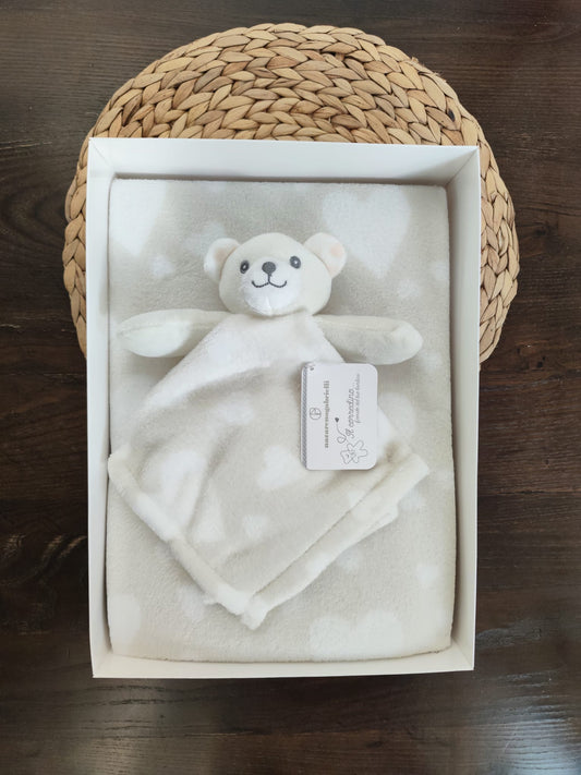 copertina culla con dou dou invernale neutro