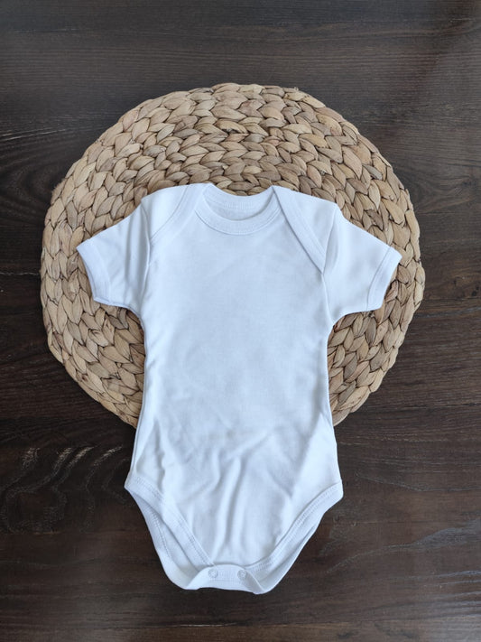 Body bianco in caldo cotone mezza manica