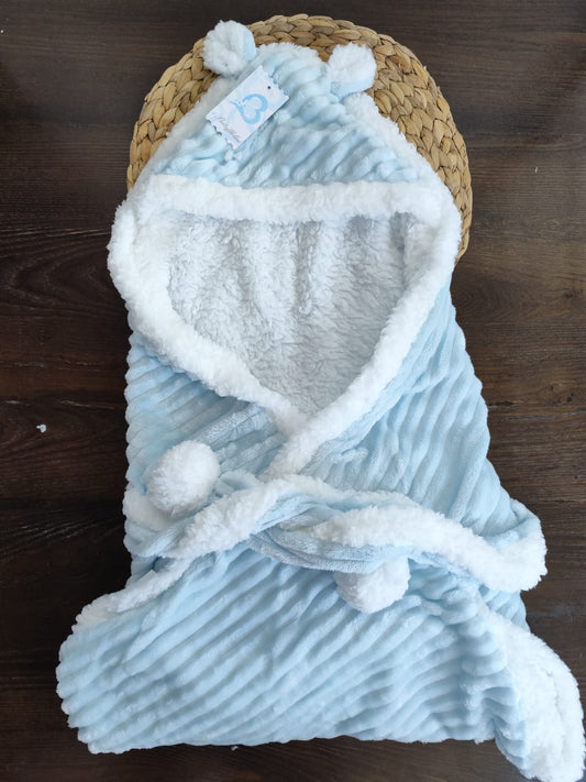 coperta culla con cappuccio neonato invernale