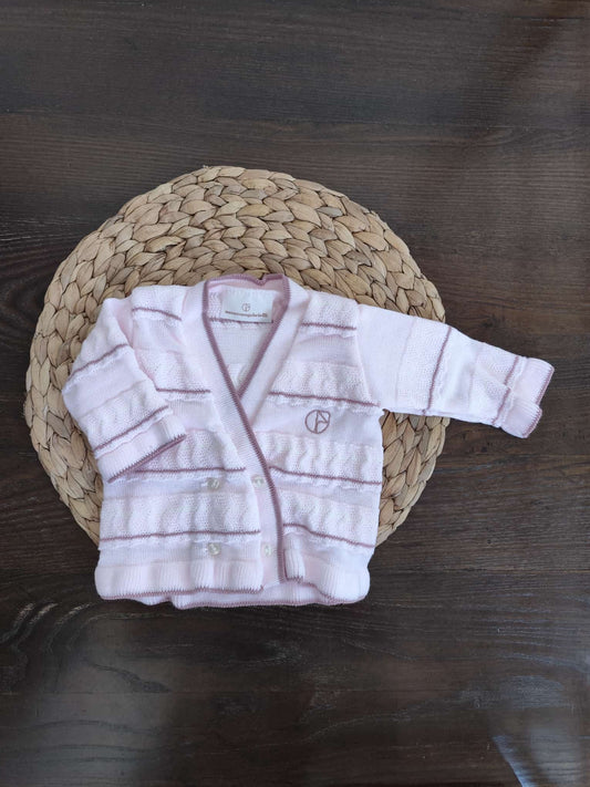 Cardigan in misto lana neonata