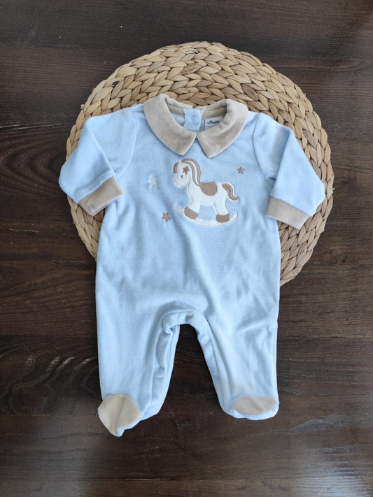 tutina in ciniglia cavalluccio a dondolo