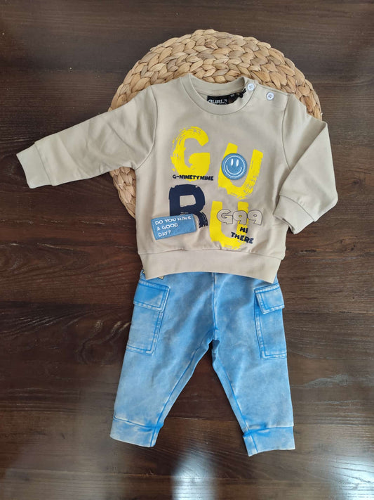 Tuta Guru neonato in cotone