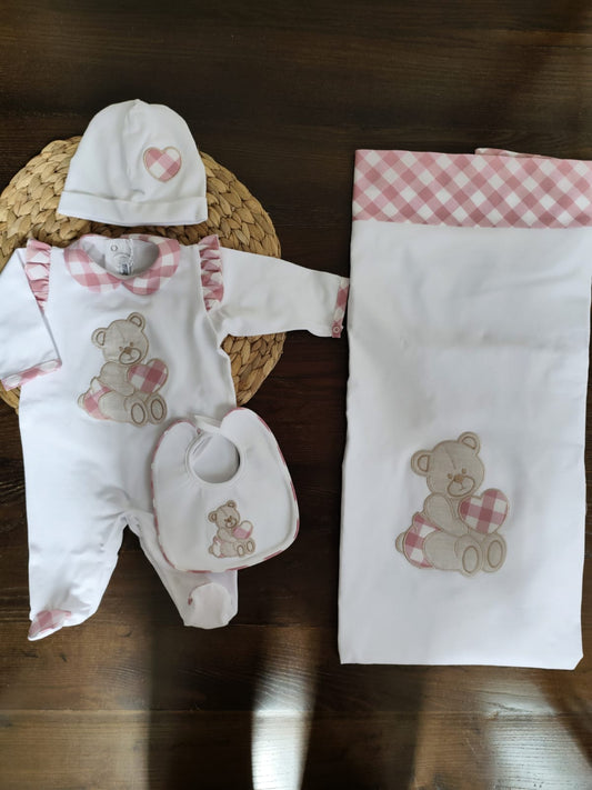 Coordinato nascita "Bella" in cotone