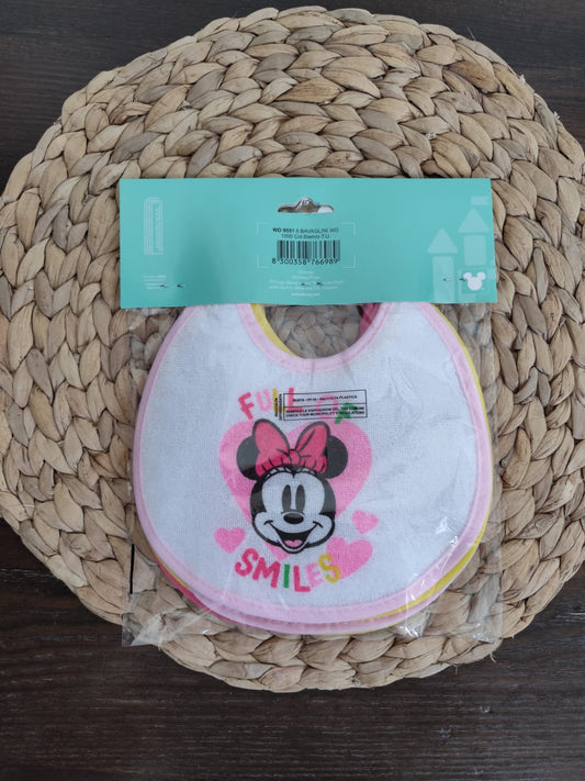 1 conf da 6 Bavette Neonata disney plastificate