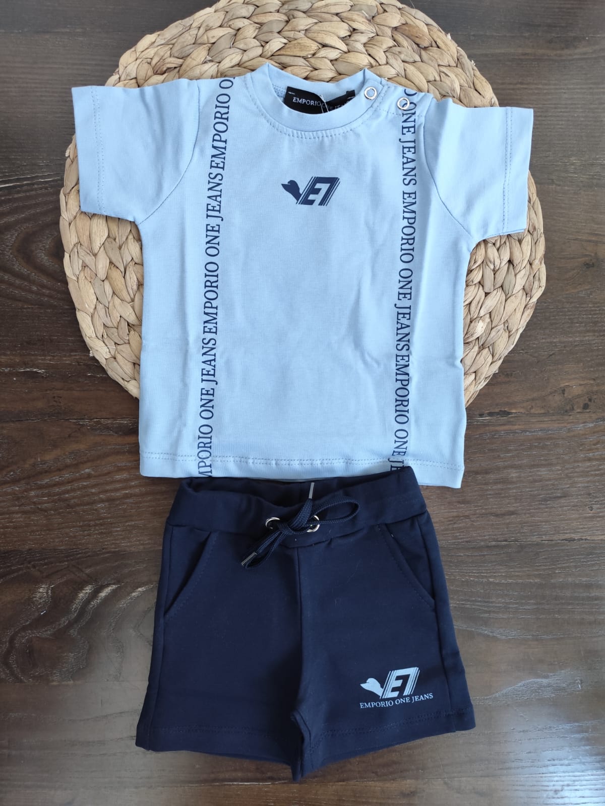 completino in cotone neonato emporio one jeans