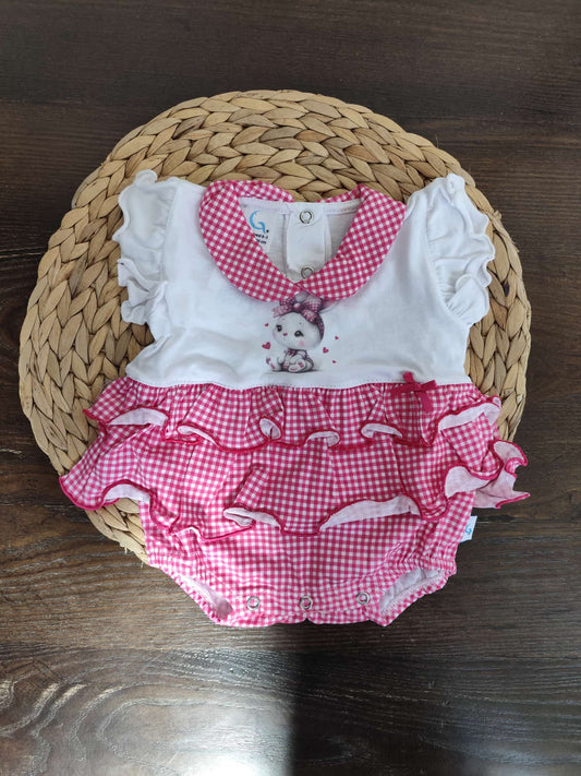 pagliaccetto bimba cotone jersey  amarena