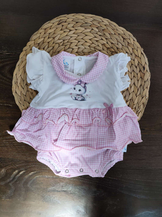 pagliaccetto bimba cotone jersey rosa