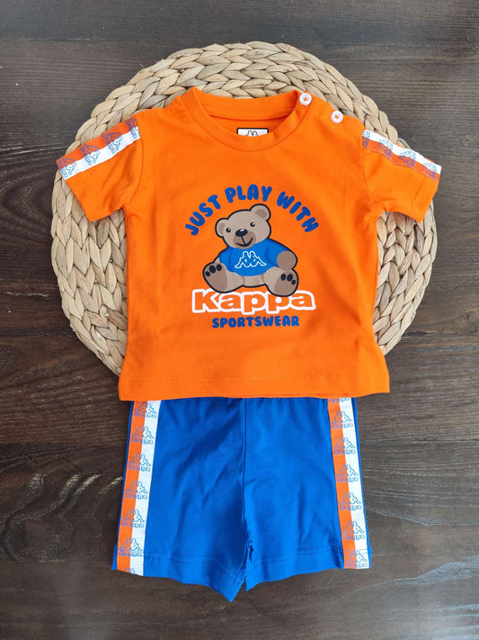 completino kappa neonato arancione