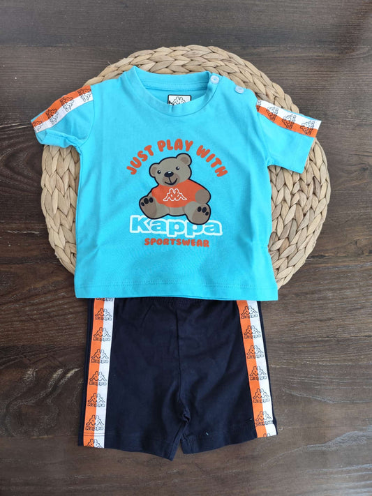 completino kappa neonato azzurro