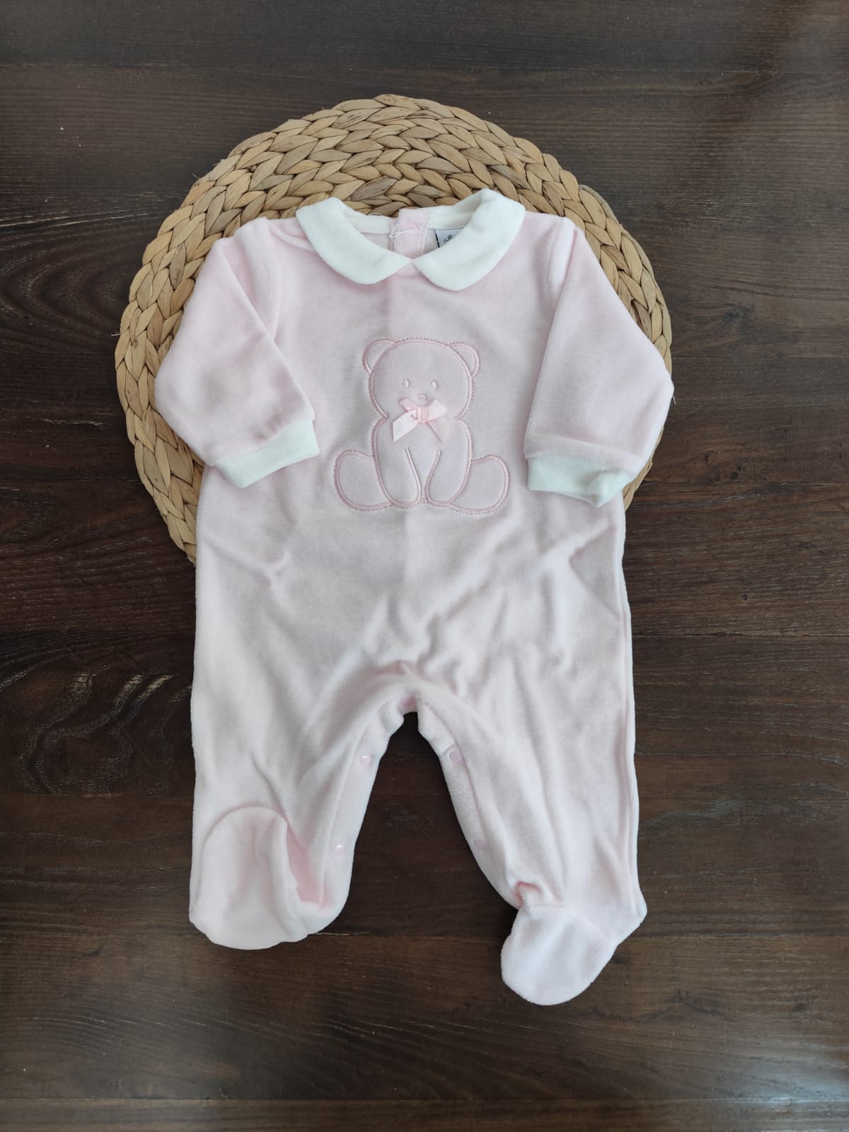 tutina in ciniglia orsetta rosa